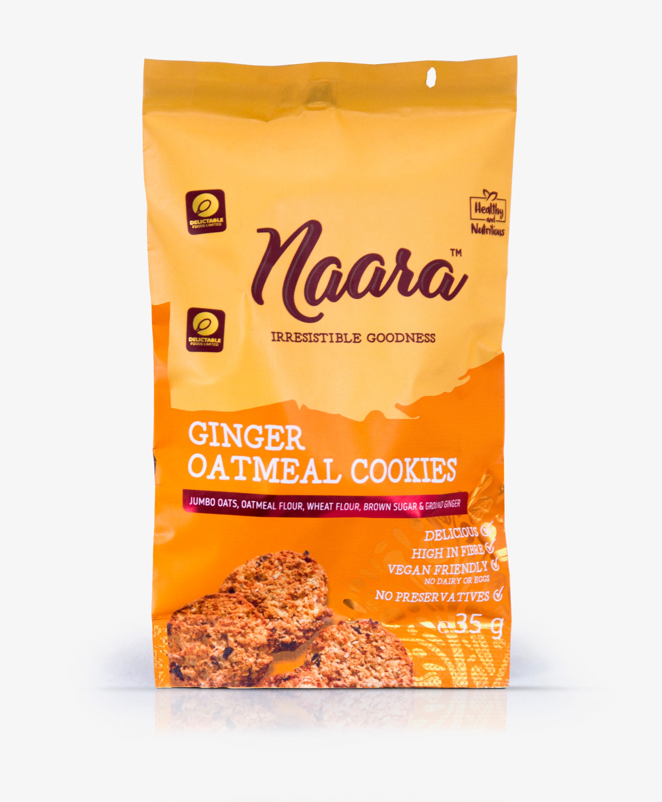 Naara Oatmeal Ginger Cookies 35G