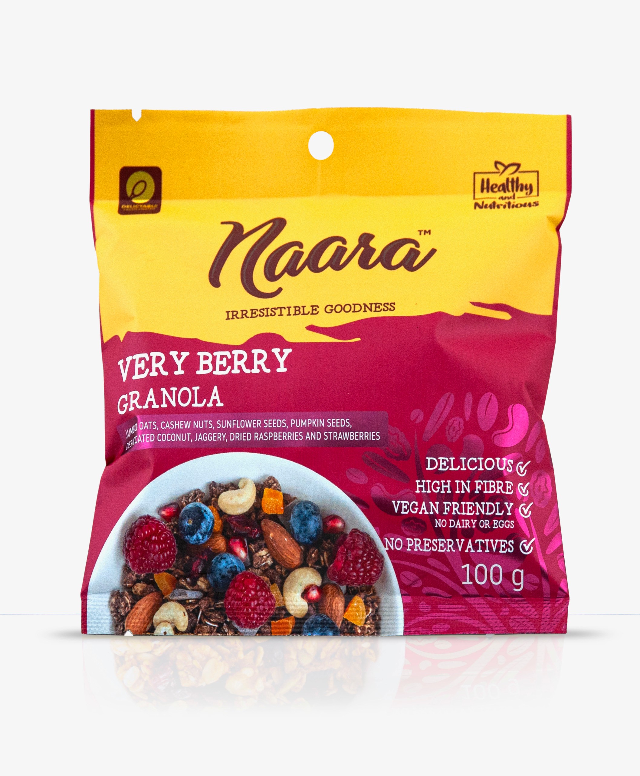 Naara Granola – Very Berry Granola Pack 100g